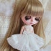 White petticoat for blythe dolls