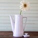 Vintage Ironstone White Pitcher/ Coffee /Tea Pot Harmony House Moonstone