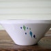 Vintage Mid Century Gravy Boat Atomic Blue and Green Diamond Pattern