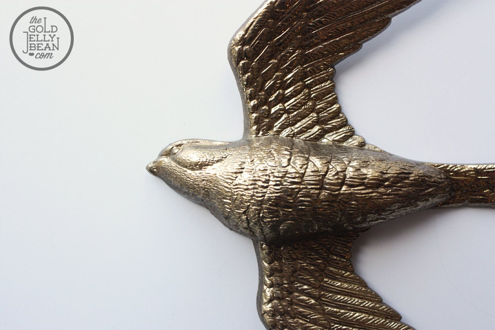 Vintage Gold Bird Wall Decor Burwood Product Gold Birds Set