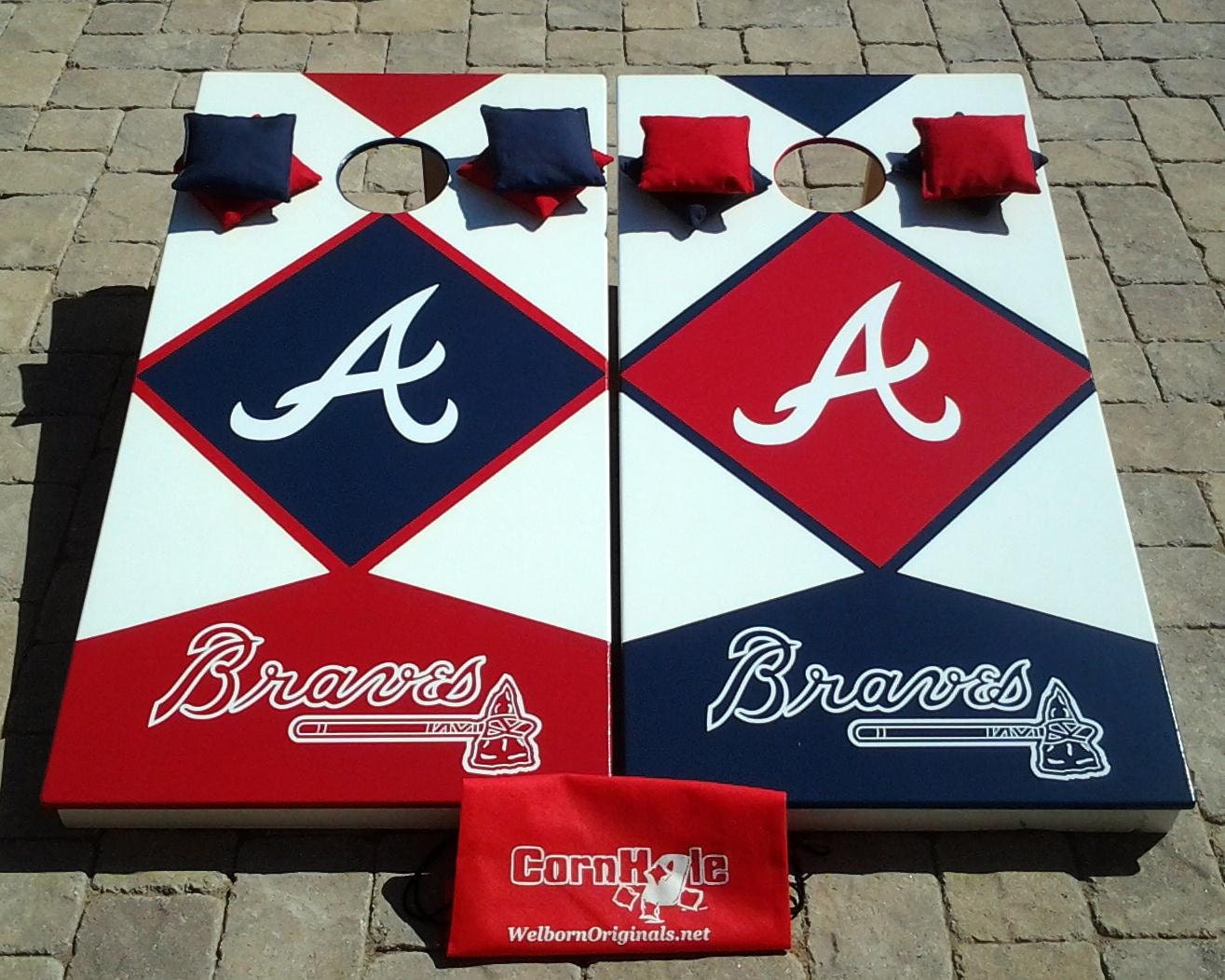 Cornhole Board Set Atlanta Braves