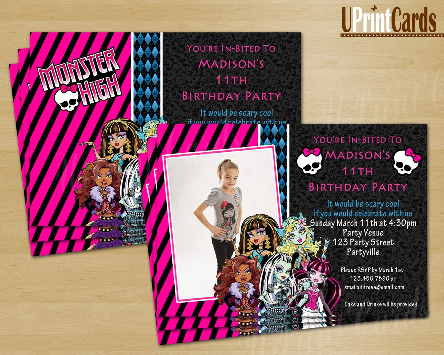 Monster High Diy Free Birthday Invitations 7