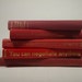 Instant Library Collection of Five Red Vintage Books