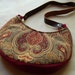 SALE Vintage Inspired Red Tapestry styled Purse