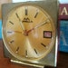 Antique Travel Alarm Clock, Vintage 1950's, Appella 7 Jewels, Swiss Made