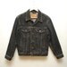r e s e r v e d streetwise...vintage 80s black wash denim LEVI'S jacket - small
