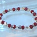 Garnet Red Crystal, Swarovksi Crystal & Silver Stretch Bracelet, Red Jewelry, Birthday Gifts, Gifts for Grads, Bridesmaids Jewelry