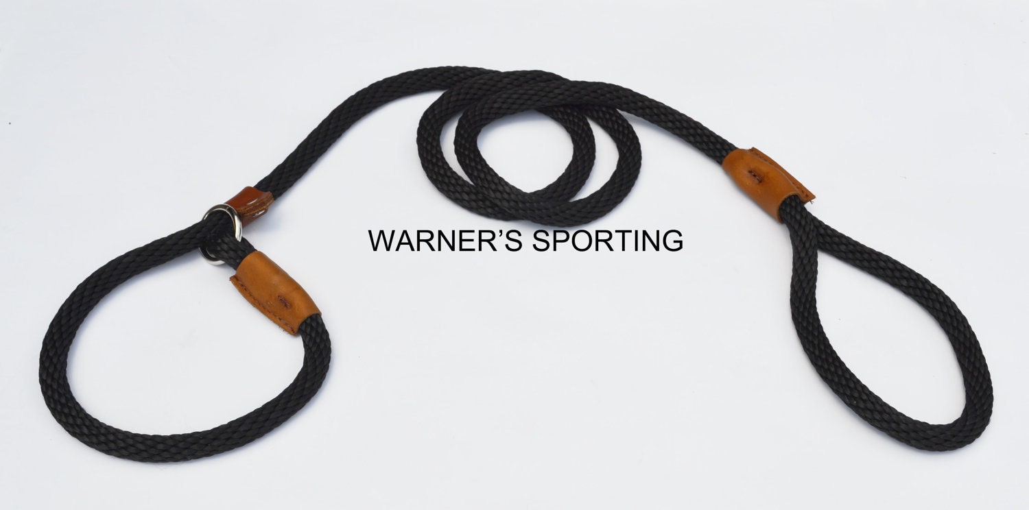 Warner braided nylon rope British slip lead dog leash by Olbonco