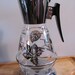 Colony Coffee Tea Carafe Silver Leaf Leaves Warming Stand