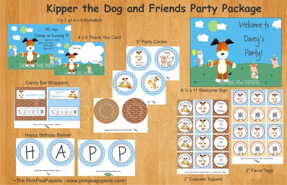 Custom Printable Kipper and Friends Birthday Party Package Il_570xn