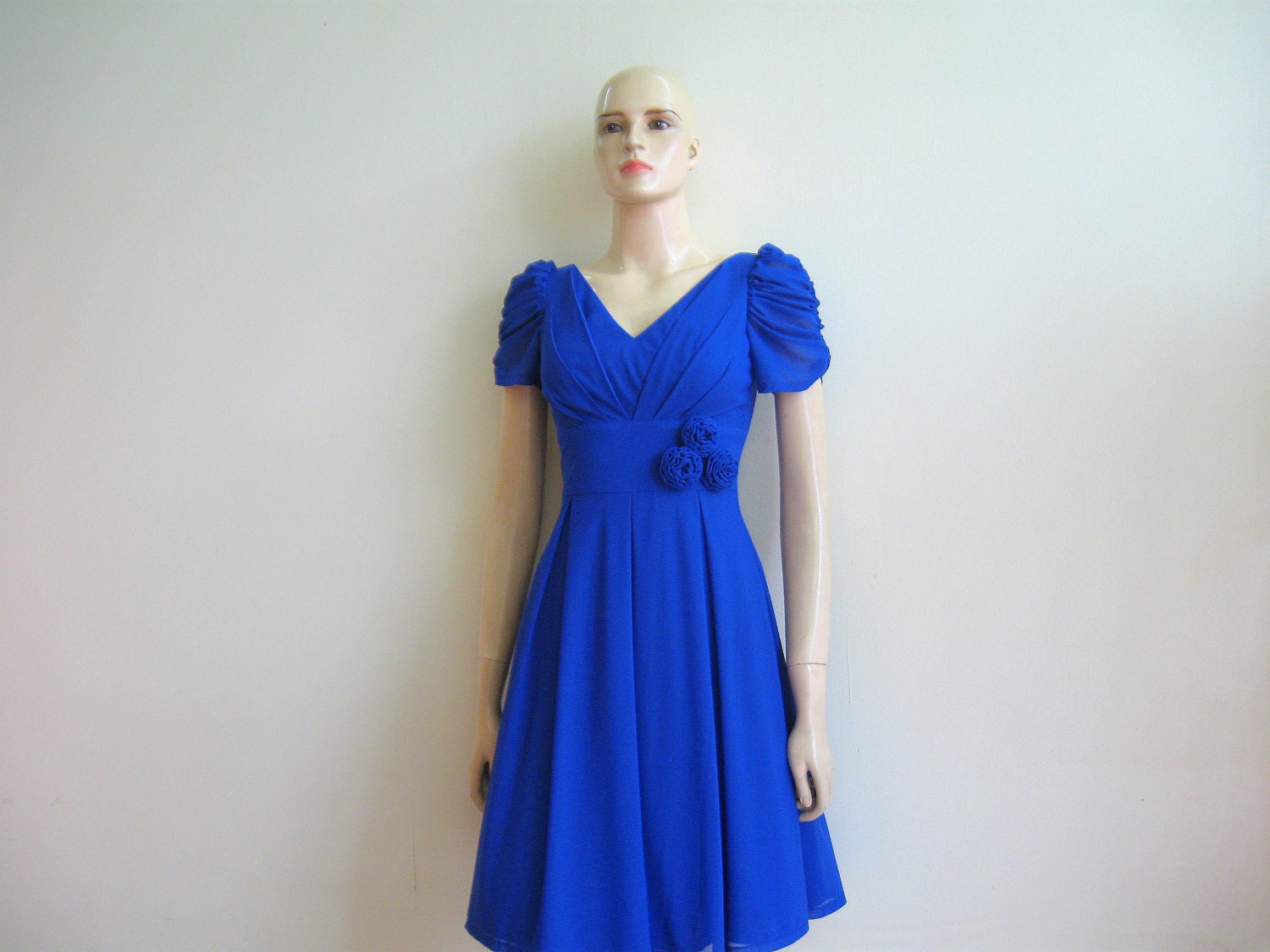 Romantic Blue Cocktail Dress / Evening Dress / by lynamobley2012