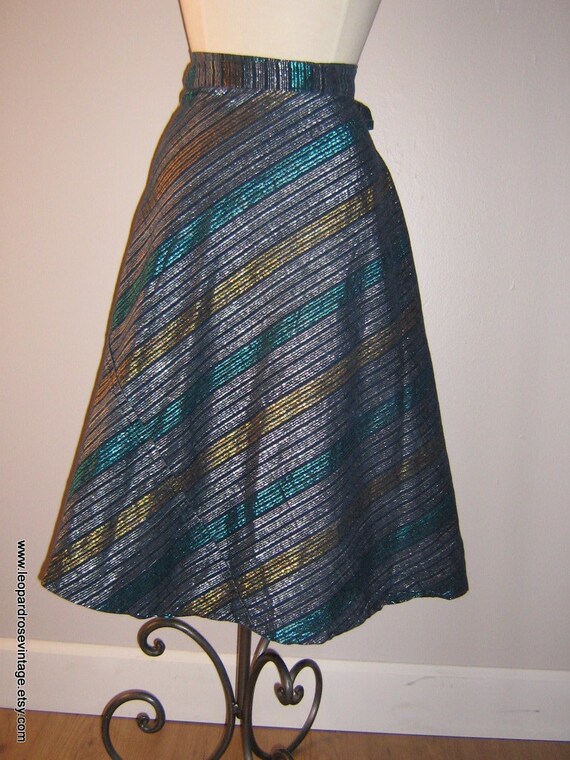 Vintage 1970s denim wrap skirt with by LeopardRoseVintage on Etsy
