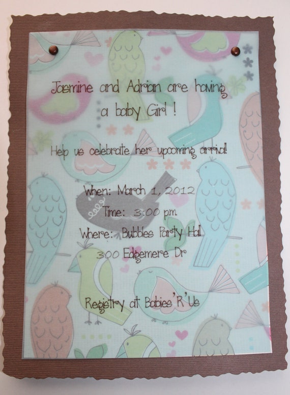 Baby Shower Invitations With Vellum Overlay 3