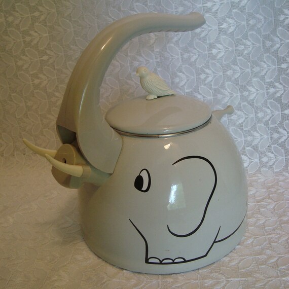 Elephant Teapot Vintage Grey Elephant Shaped Teapot Stove