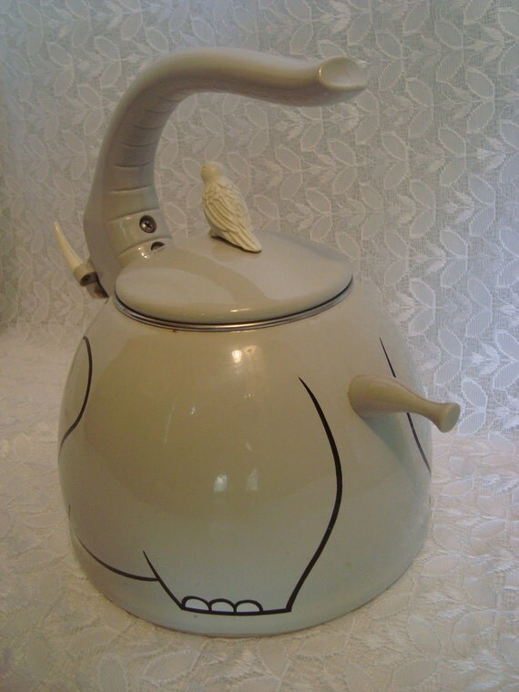 Elephant Teapot Vintage Grey Elephant Shaped Teapot Stove