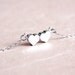 tiny hearts necklace - dainty everyday jewelry, gift for her under 20usd