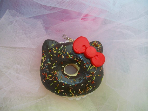 Hello Kitty Chocolate Doughnut Squishy