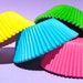 Fun Solid Colors Standard Cupcake liners 4 Color Combo (100qty)