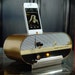 ipod iphone charging station with speakers from vintage tube intercom