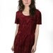 90s babydoll wine VELVET grunge dress jumper