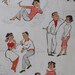 Vintage American Greetings JUVENILE Gift Wrap Wrapping Paper Teenagers