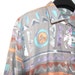 Vintage ethnic tribal pastel shirt blouse grey mint men women size medium