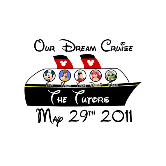 Items similar to Custom Personalized Disney Cruise Line Iron on ...