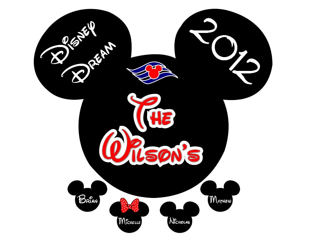 Disney Cruise Door Magnet Templates