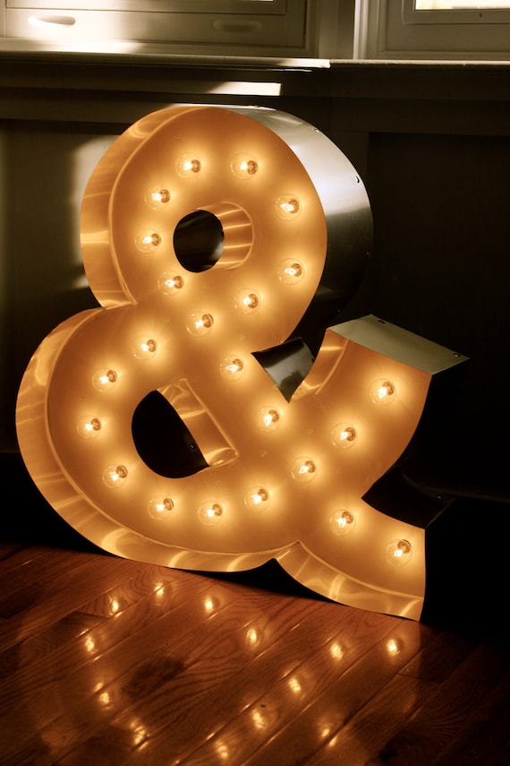 CUSTOM MADE Marquee Letter Lighting ANY Letter by hammerandpaint