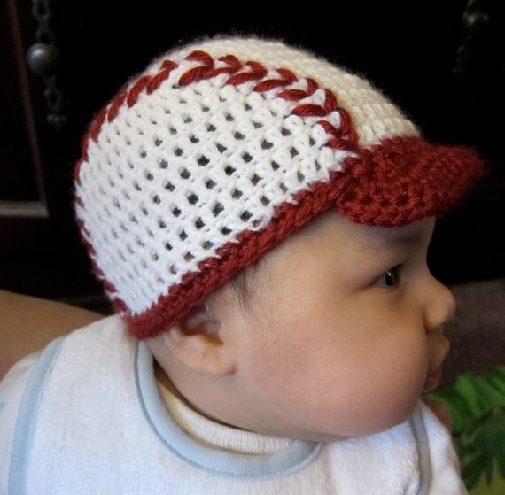 Items similar to Crochetbaby baseball hat. on Etsy