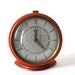SALE Vintage red RUHLA alarm clock from Germany