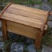 Hand made vintage wooden storage box