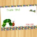 Custom Printable The VERY HUNGRY CATERPILLAR Thank You Card
