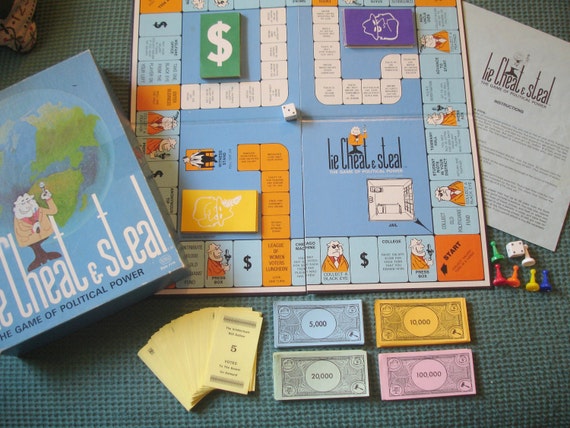 Vintage Board Game Lie Cheat & Steal 1971 by BlessedBeyondBeelief