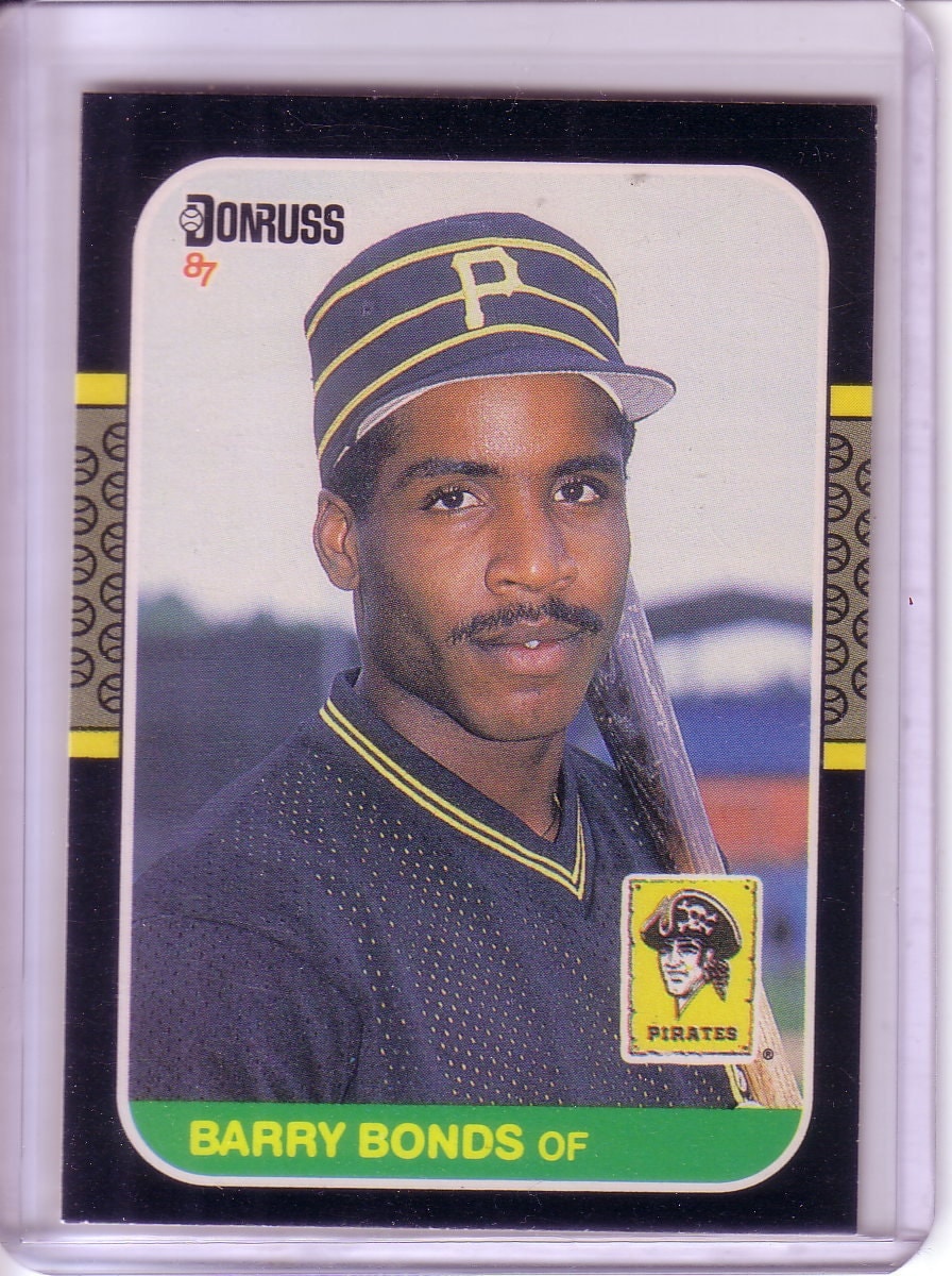 1987 Donruss Barry Bonds Rookie Card by CardboardHeroes on Etsy.