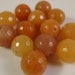 Aventurine Round Gemstones 10mm Faceted Aventurine Rounds Natural Orange Gemstones 13 Loose Beads
