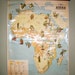 Vintage Map - Africa Vegetation & Land Use - Wall Hanging - German Retro Decor