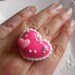 Large Pink Heart Ring - Kawaii, Fairy Kei, Harajuku, Kitsch, Lolita, Princess, Valentines Day