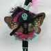 Zombie Fairy Art Doll OOAK One Of A Kind Gothic Death Moth Butterfly