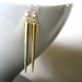 Gold Spike Earrings. Simple Edge
