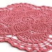 Dusted Rose Fine Crochet Doily