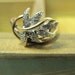 10KT Yellow Gold Vintage Diamond Leaf Design Ring Size 9