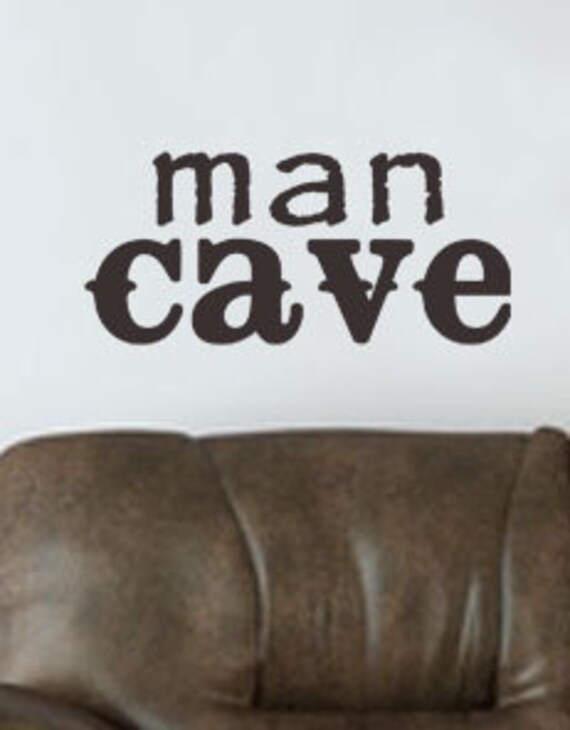 Items similar to Man Cave Vinyl Wall Art on Etsy