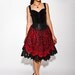 Reserved for Magdalena vintage 1980s/90s french designer Lolita Lempicka tiered embroidered spanish flamenco skirt
