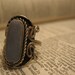 Alpaca Silver Ring w Semi-Precious Stone