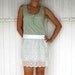Vintage Style Half Apron Sexy apron , Vintage lace ,white ,mint , europeanstreetteam