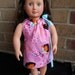 Dora the Explorer pillowcase dress for America Girl and 18 inch dolls with hair bow NOW ON SALE