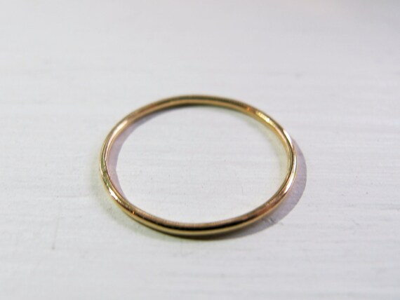 Items similar to The Super Skinny Ring - Yellow Gold on Etsy