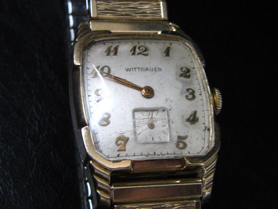 wittnauer watch 10k gold filled bezel