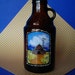 LITTLE BROWN JUG with Bright & Colorful Red Barn Scene